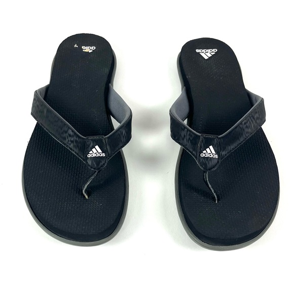 Adidas Cloudfoam One Black Flip Flops - Picture 6 of 10